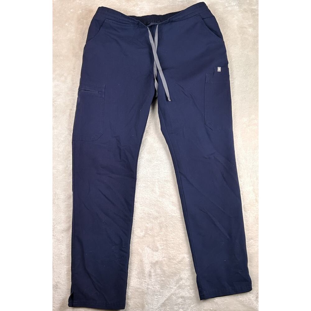 Figs Scrub Yola Pants Women’s Size Medium Blue Drawstring Technical Collection